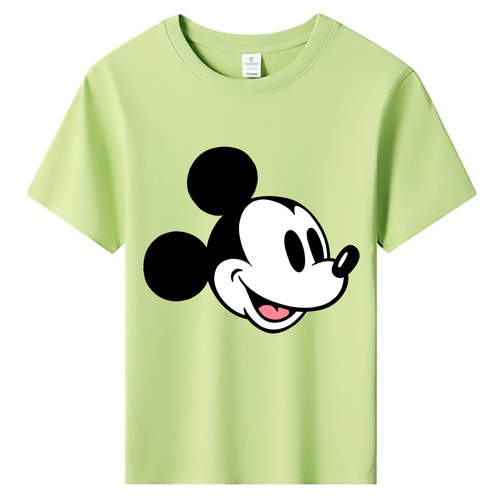（画像用） ミッキーマウス Mickey Mouse 綿100％キッズTシャツ（フロントプリント）